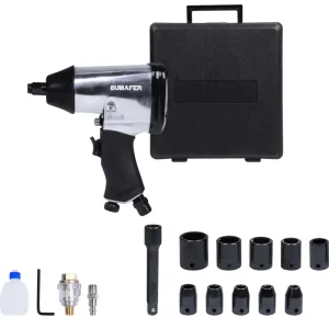Kit Chave de Impacto Pneumática 1/2 90psi 17 Peç Bumafer