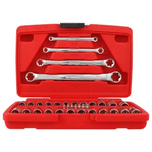 Kit com Soquetes e Chaves E-Torx Worker