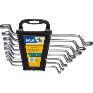 Kit de Chaves Estrelas em Aço Cromado 8 Peç 6-22mm Kala