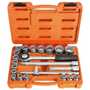 Maleta com Soquetes Estriados e Acessórios 1/2 Milímetros - 22 peç Tramontina 44833522