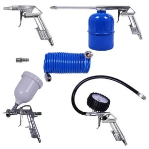 Pistola de Pintura Kit 5 Peç com Mangueira Kala