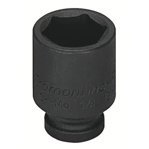 Soquete de Impacto Sextavado em Aço 1/4-7mm Tramontina