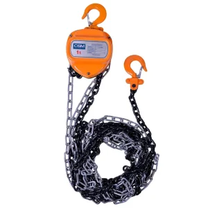 Talha Manual 1 Toneladas Corrente Com 5 Metros TC1000 CSM