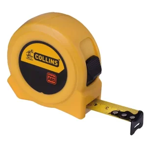 Trena em Plástico ABS Amarela 16mm 3m Collins