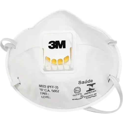 Máscara de Proteção Dobrável Com Válvula Azul PFF-2 3MM