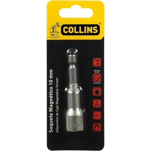Soquete Magnético 1/4 X 5/16 48mm Worker em oferta
